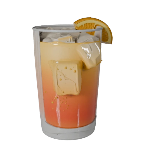 Bicchiere da cocktail Asset 3D in tempo reale per livelli di studio