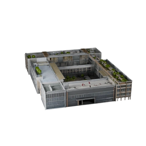 Tech Campus Büro 3D Modell für Blender - Render-Asset