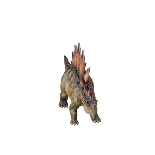 High Poly Stegosaurus 3D Model - Detailed STL Asset for Printing