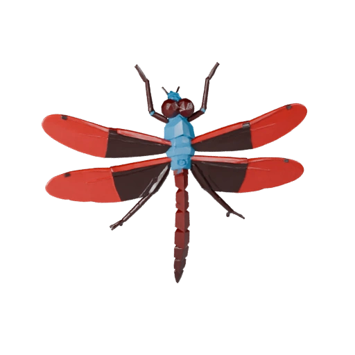 نموذج ثلاثي الأبعاد لـ Dragonfly عالي الدقة - أصل STL مفصل للطباعة
