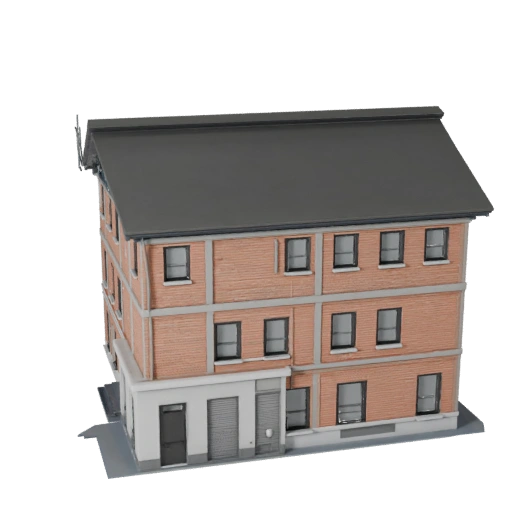 Modèle 3D Éco Maison pour Unity - Ressource de jeu pour l'architecture