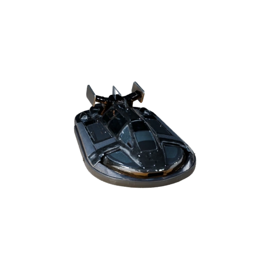 High Poly Hovercraft 3D Model for Studio Renders - PBR