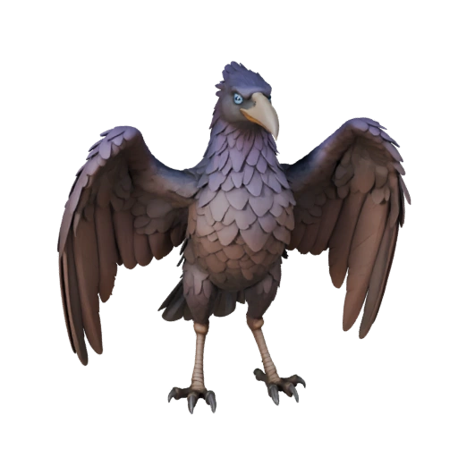 Modelo 3D de Cuervo Realista - Activo PBR Riggeado para Juegos | Libre de Regalías