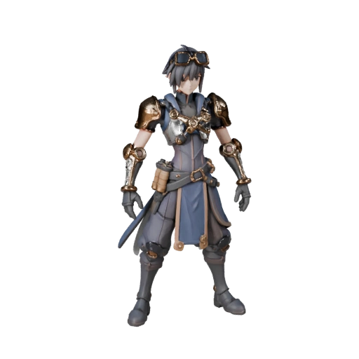 Modelo de Personagem Aluno NPC Anime Assault - Rigado