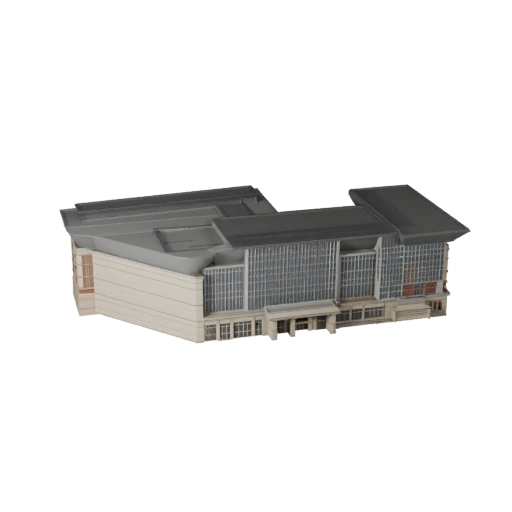 Centre de convention stylisé Modèle 3D - Asset de jeu pour l'architecture
