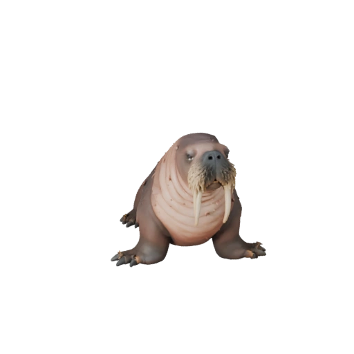 Realistisches Walross 3D-Modell - Rigged PBR Asset für Spiele | PBR