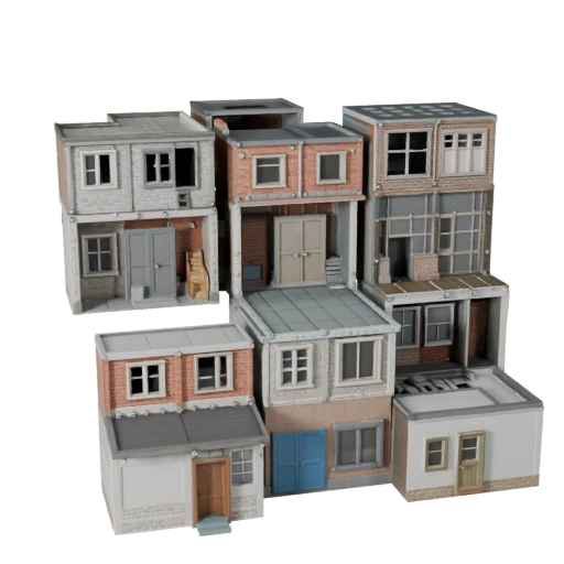 Kit Modular de Aldea 3D para Blender - Recurso de Render