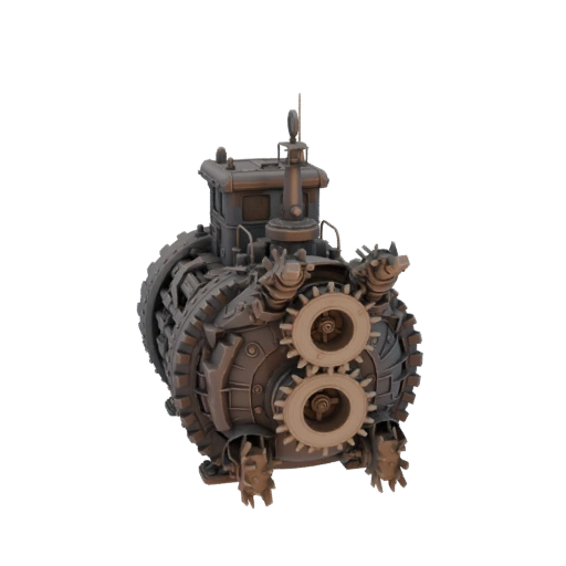 Субтеррина. Лодка, которая может  передвигаться под землёй. В передней части лодки зубчатые шнеки.